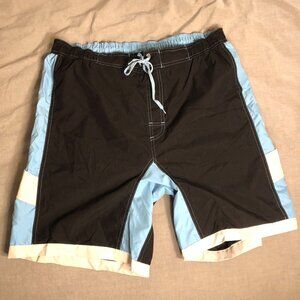 Vintage 90s Y2K Studio Bill Blass Surf Swimwear, Quick Dry Elastic Waist Men XL